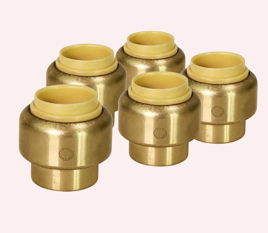 Brass End Caps and Plugs for Pipe and Tube Sealing, Threaded Dust Protection and Line Termination Fittings for Plumbing, Hydraulic and Pneumatic Systems